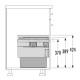 HAILO BIN WITH SLIDES AS Cargo Synchro / 56 ltr (28+28) / 60 CABINET / ANTHRACITE