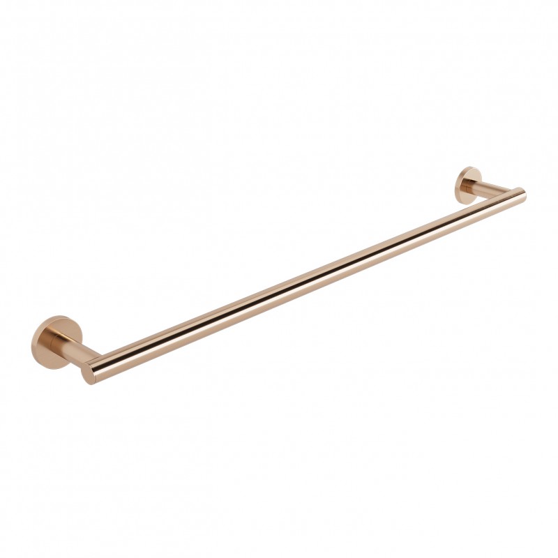 OMICRON - SINGLE TOWEL RAIL 60CM ROSE GOLD GOLD SERIES