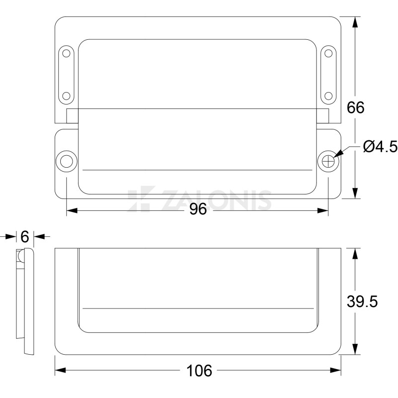 DRAWER HANDLE m.8201 / MAT GOLD