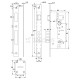 SECURITY SAFELOCK GEVY / 45x85 mm / MAT GOLD