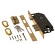 SECURITY MORTISE 3 PINS DOOR LOCK GEVY / SQ -  SQ / MAT GOLD SECURITY MORTISE DOOR LOCKS