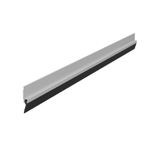 ADHESIVE EXTERNAL DOOR SWEEP PLASTIC PANEL WITH RUBBER / WHITE