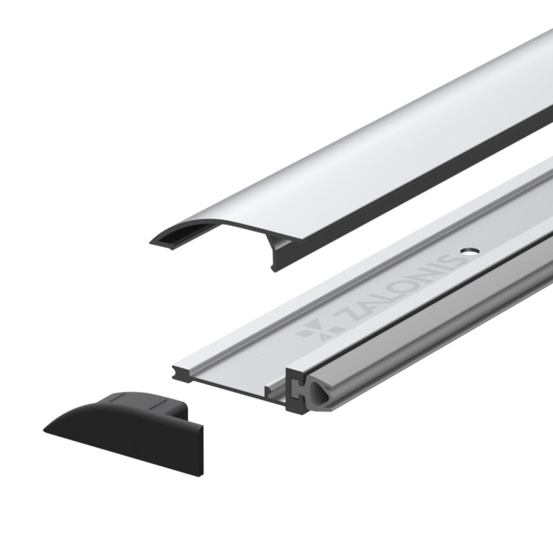 FLOOR WINDBREAK PANEL / ANODIZED