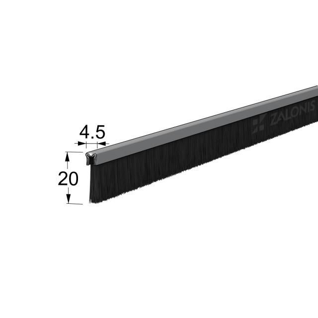 ΒΟΥΡΤΣΑΚΙ ΣΚΛΗΡΟ / 20 mm / 200 cm / ΜΑΥΡΟ