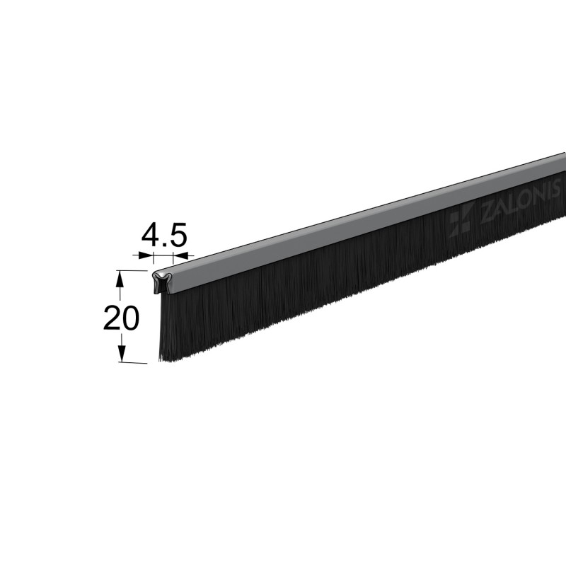 ΒΟΥΡΤΣΑΚΙ ΣΚΛΗΡΟ / 20 mm / 200 cm / ΜΑΥΡΟ