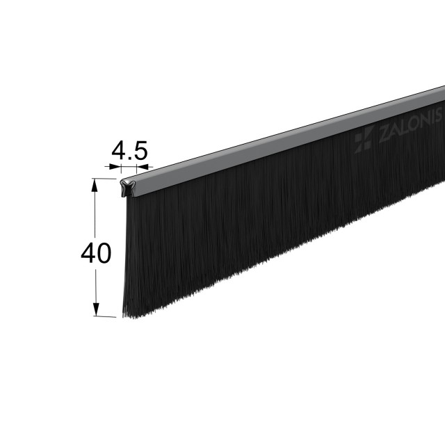 ΒΟΥΡΤΣΑΚΙ ΣΚΛΗΡΟ / 40 mm / 200 cm / ΜΑΥΡΟ