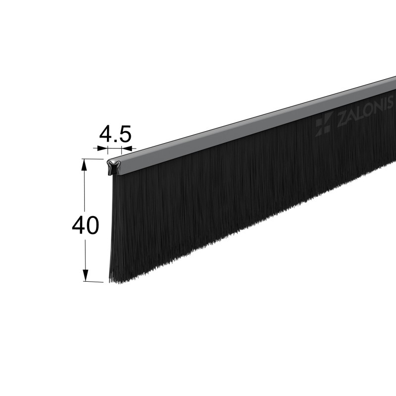 ΒΟΥΡΤΣΑΚΙ ΣΚΛΗΡΟ / 40 mm / 200 cm / ΜΑΥΡΟ