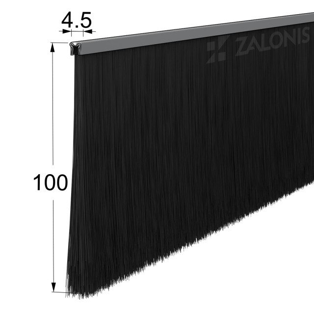 ΒΟΥΡΤΣΑΚΙ ΣΚΛΗΡΟ / 100 mm / 200 cm / ΜΑΥΡΟ