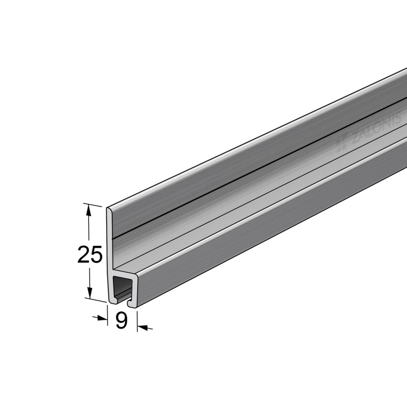 ΠΡΟΦΙΛ-h ΓΙΑ ΒΟΥΡΤΣΑΚΙ ΣΚΛΗΡΟ / ΑΛΟΥΜΙΝΙΟ ΑΒΑΦΟ