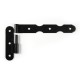 LIFT-OFF DECORATIVE HINGE / LEFT / MAT BLACK