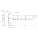 LIFT-OFF DECORATIVE HINGE / LEFT / MAT BLACK