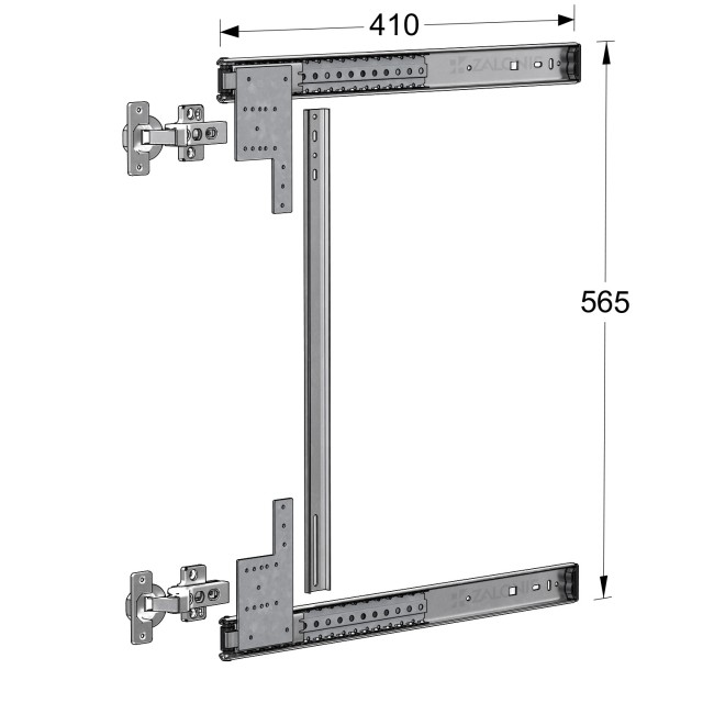 POCKET DOOR SLIDES EMKW m.802 / 41 cm