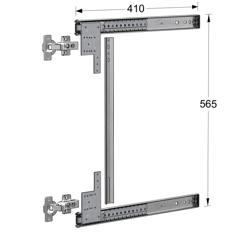 ΟΔΗΓΟΣ POCKET DOOR EMKW m.802 / 41 cm