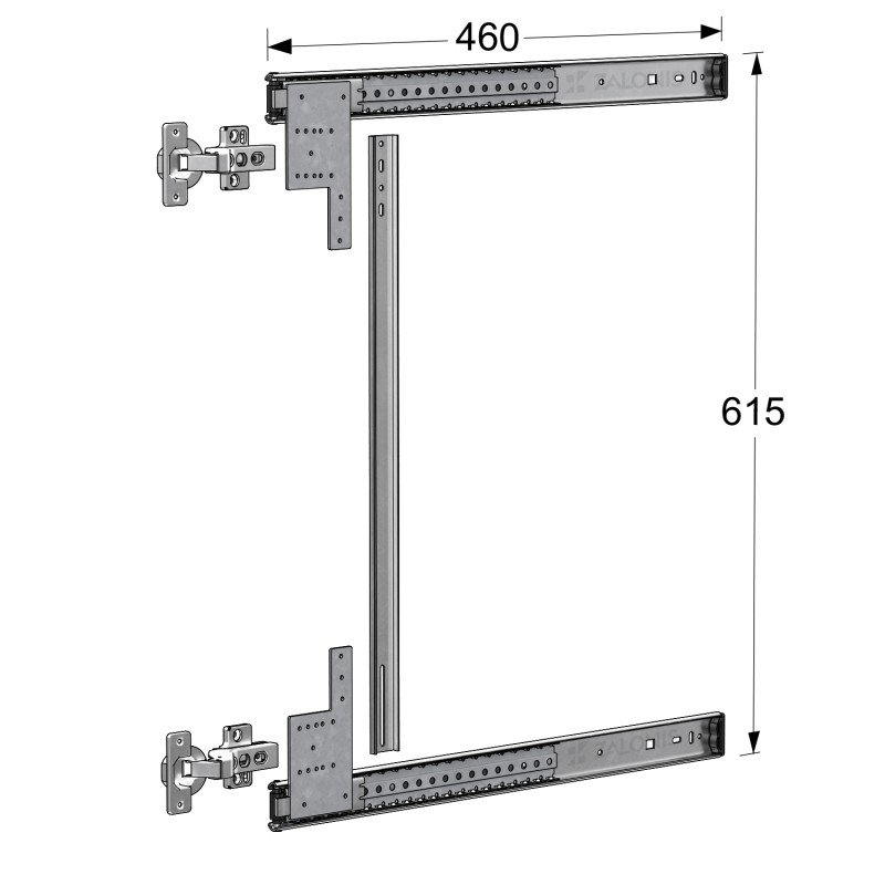 ΟΔΗΓΟΣ POCKET DOOR EMKW m.802 / 46 cm