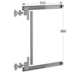 ΟΔΗΓΟΣ POCKET DOOR EMKW m.802 / 51 cm