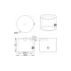 PIPE EXTERNAL END CAP D.25 / MAT NICKEL