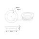 INSET PULL ROUND D.35 / BLACK