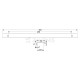 FURNITURE HANDLE BAR EMKW / MAT BLACK