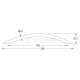 INOX FURNITURE HANDLE M3123 / MATT INOX