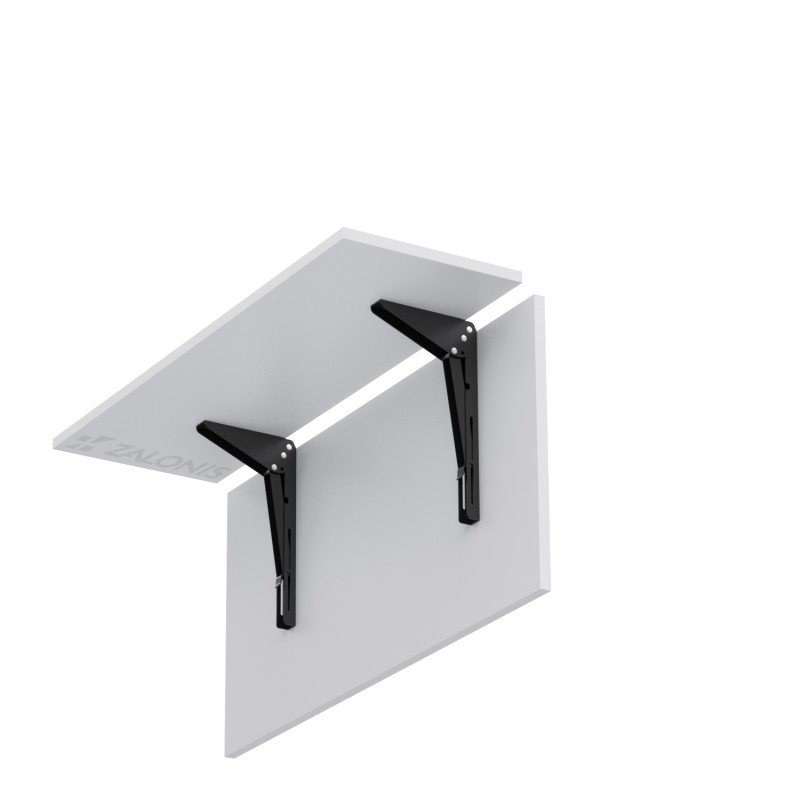 FOLDING BRACKET FOR TABLE EXTENSION / 20cm / BLACK