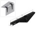 FOLDING BRACKET FOR TABLE EXTENSION / 20cm / BLACK