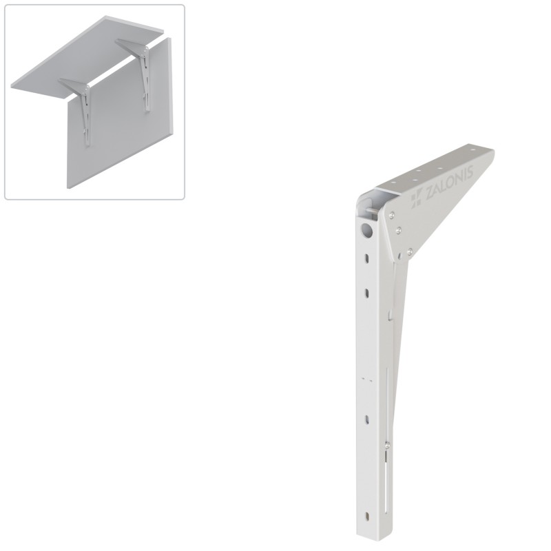 FOLDING BRACKET FOR TABLE EXTENSION / 30cm / WHITE