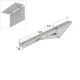 FOLDING BRACKET FOR TABLE EXTENSION / 30cm / WHITE