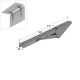 FOLDING BRACKET FOR TABLE EXTENSION / 30cm / MATT GRAY