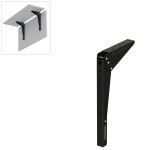 FOLDING BRACKET FOR TABLE EXTENSION / 30cm / BLACK