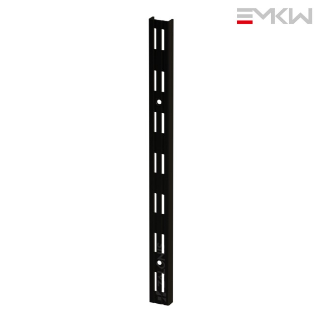 DOUBLE PERFORATION WALL UPRIGHTS EMKW / BLACK / 2000 mm