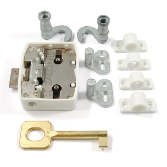 BILATERAL HOOK ESPAGNOLETTE 56x46mm / WHITE