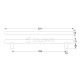 ROUND FURNITURE HANDLE / STAINLESS STEEL / MATT BLACK