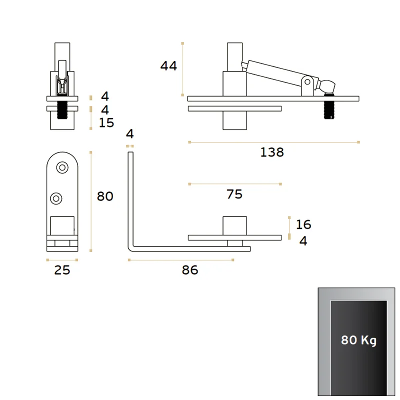 ΣΕΤ ΜΙΛΙΑ ΠΟΡΤΑΣ ΓΙΑ ΚΑΣΑ / 80Kg ΜΙΛΙΑ ΠΟΡΤΑΣ