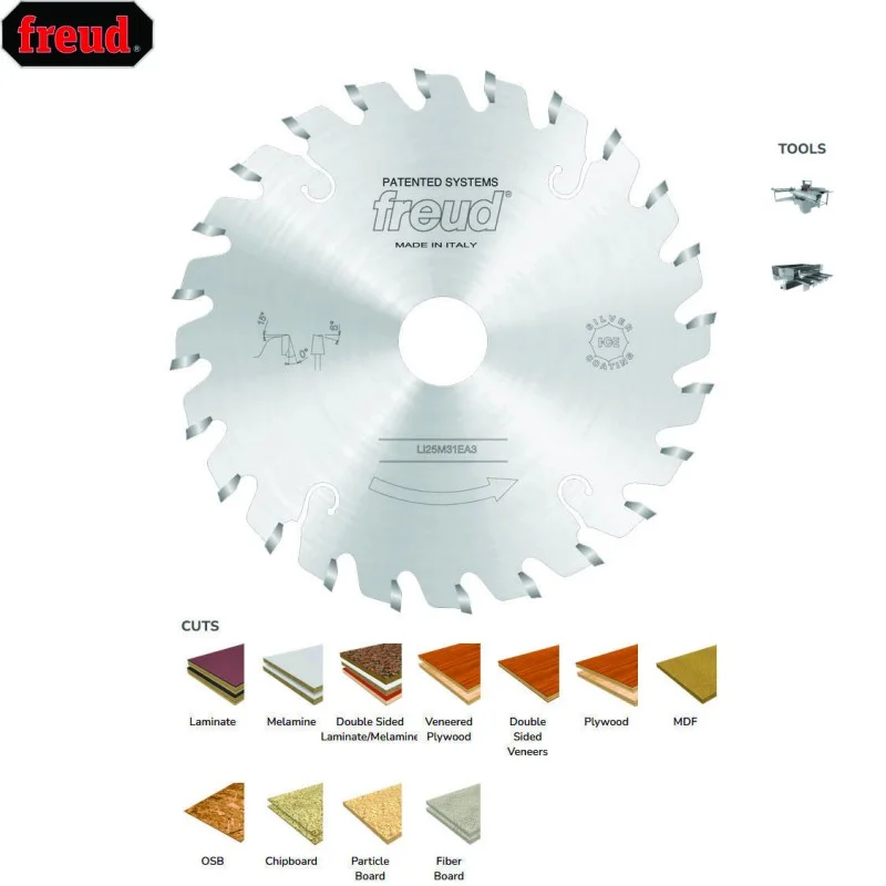 ΔΙΣΚΟΣ ΞΥΛΟΥ - ΠΡΟΚΟΨΗ FREUD LI25M31EA3 / 120x3.1-4.3x20 x Z24