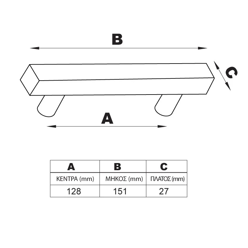 ΛΑΒΙΤΣΑ ΕΠΙΠΛΟΥ C997 / ΧΡΩΜΙΟ / 128mm ΣΥΛΛΟΓΗ SPECIAL
