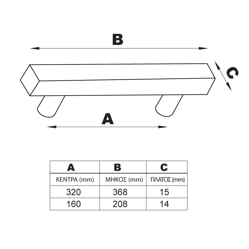 ΜΠΑΡΑ ΕΠΙΠΛΟΥ C1133 / ΝΙΚΕΛ ΜΑΤ ΣΥΛΛΟΓΗ MODERN