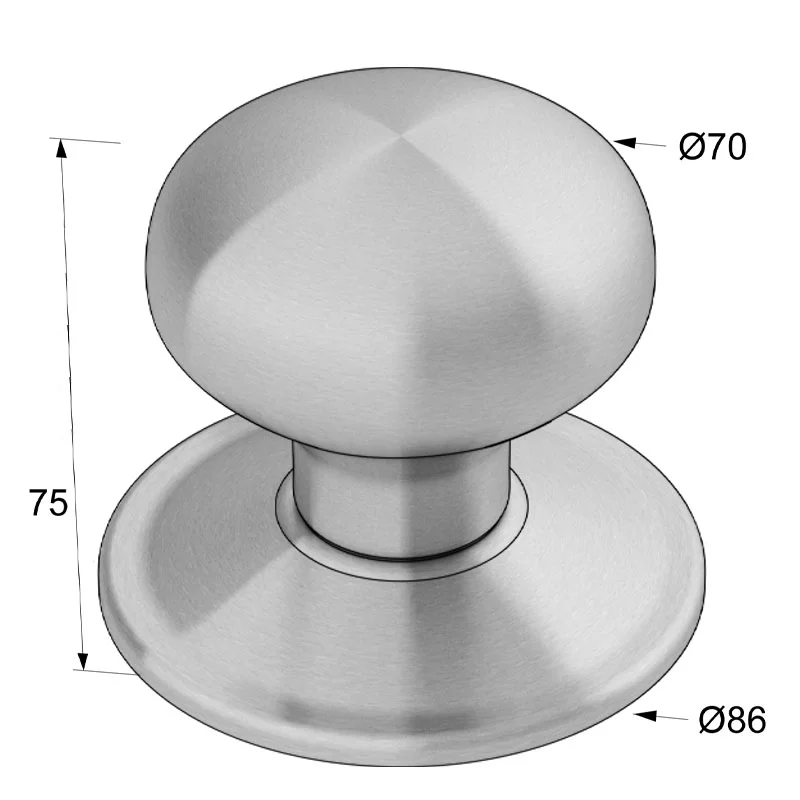 ΜΠΟΥΛ ΕΞΩΘΥΡΑΣ Φ.70 / INOX