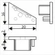 ΤΑΠΕΣ ΓΙΑ ΠΡΟΦΙΛ LED CORNER ΓΚΡΙ