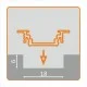 ΠΡΟΦΙΛ LED GROOVE ΑΛΟΥΜΙΝΙΟΥ ΑΝΟΔΙΩΣΗ ΦΥΣΙΚΗ ΠΡΟΦΙΛ GROOVE