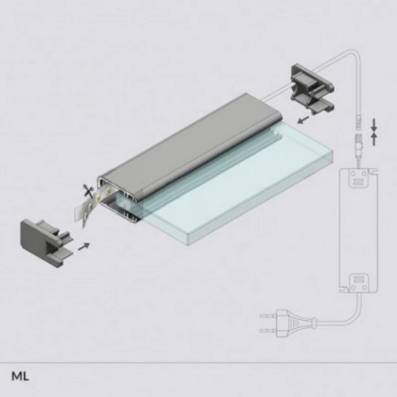 ΠΡΟΦΙΛ LED MIKRO LINE ΑΛΟΥΜΙΝΙΟΥ ΑΝΟΔΙΩΣΗ ΦΥΣΙΚΗ