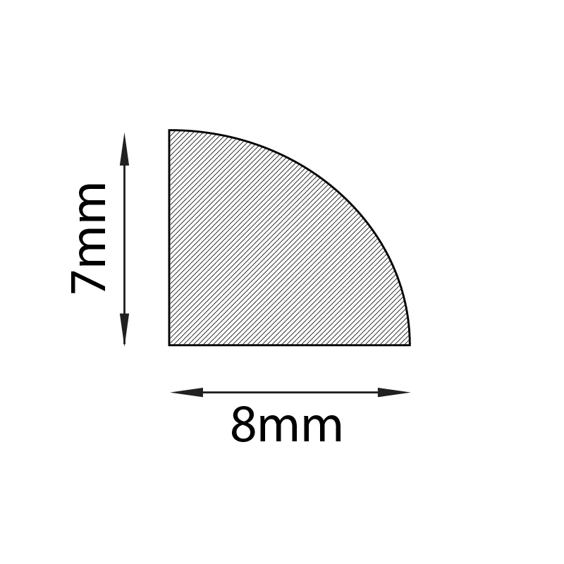 ΑΡΜΟΚΑΛΥΠΤΟ 7mm x 8mm ΓΚΡΙ ΠΡΟΦΙΛ ΓΕΝΙΚΗΣ ΧΡΗΣΗΣ