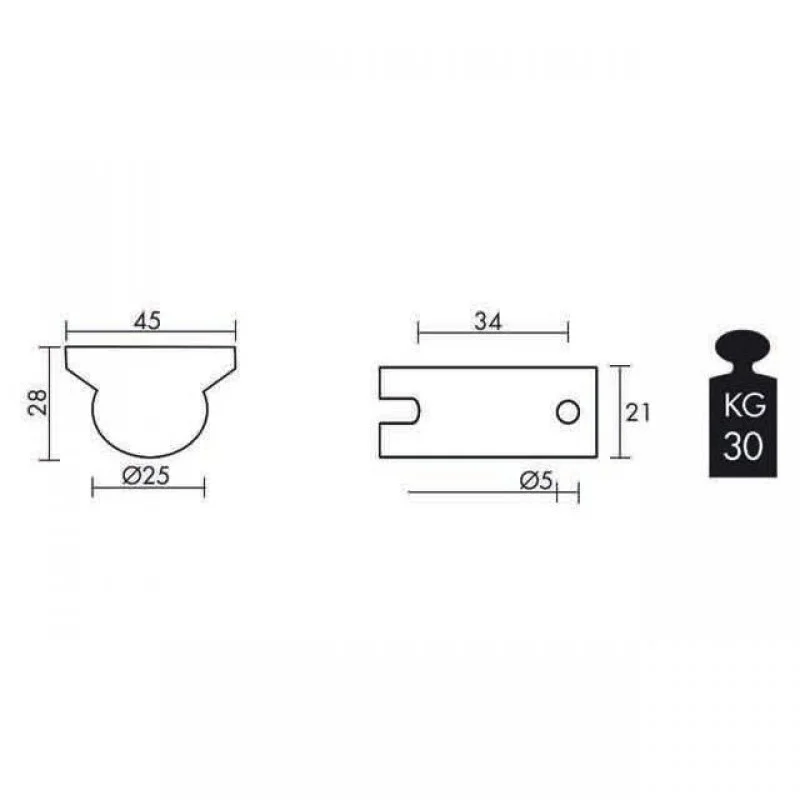 ΡΟΔΑ CVL Φ.25 ΣΕΙΡΑ CVL / 20-50 Kg