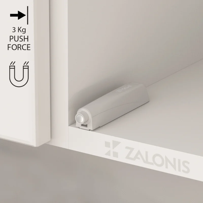 PUSH TO OPEN ΜΑΓΝΗΤΙΚΟ / 3Kg / ΓΚΡΙ