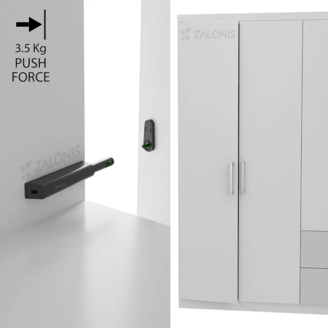 PUSH TO OPEN ΜΕ ΚΛΕΙΔΩΜΑ / 3.5 Kg / ΑΝΘΡΑΚΙ