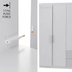 PUSH TO OPEN ΜΕ ΚΛΕΙΔΩΜΑ / 3.5 Kg / ΛΕΥΚΟ