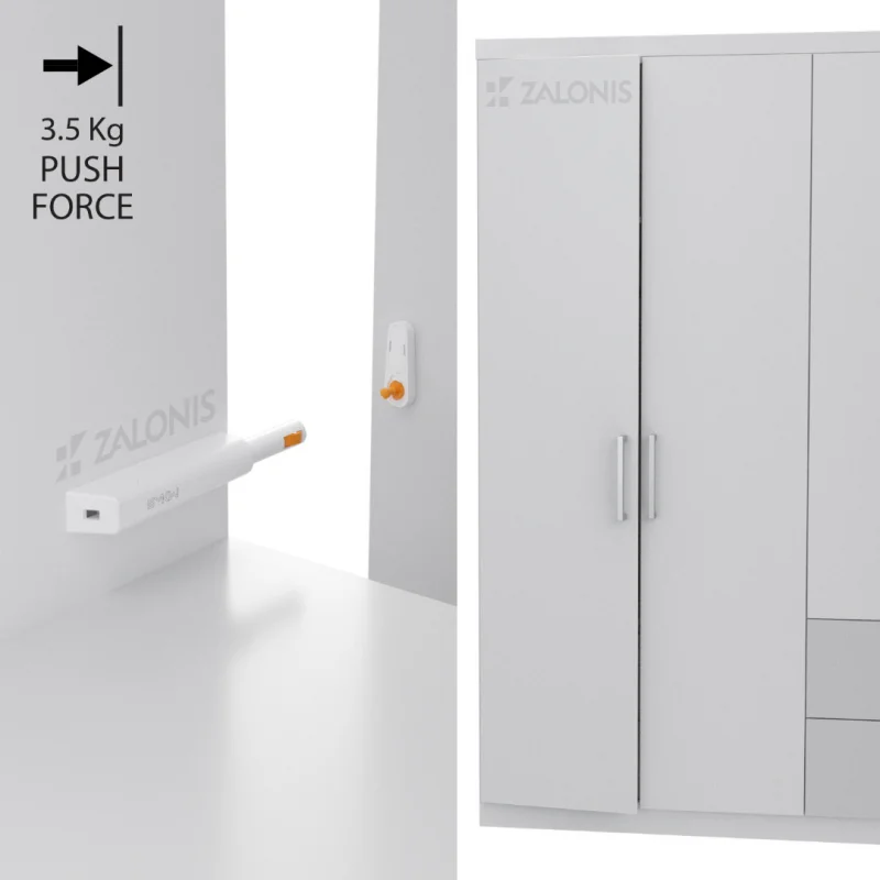PUSH TO OPEN ΜΕ ΚΛΕΙΔΩΜΑ / 3.5 Kg / ΛΕΥΚΟ