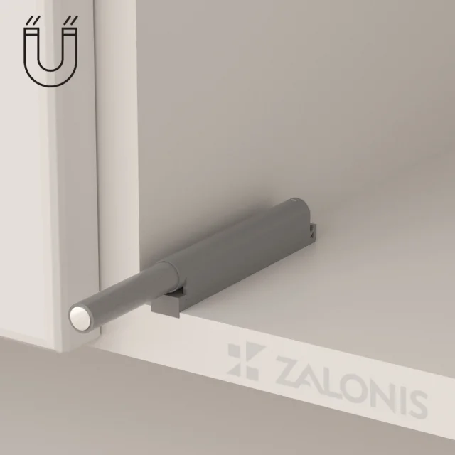 PUSH TO OPEN INDAUX ΜΑΓΝΗΤΙΚΟ / ΓΚΡΙ