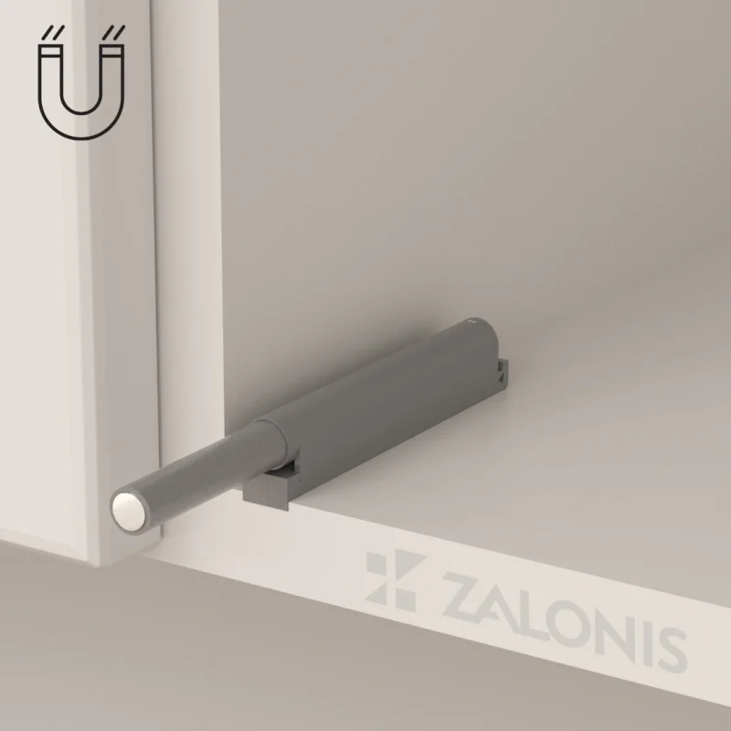 PUSH TO OPEN INDAUX ΜΑΓΝΗΤΙΚΟ / ΓΚΡΙ PUSH