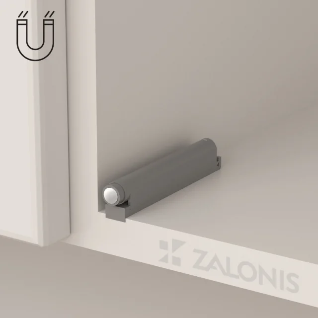 PUSH TO OPEN INDAUX ΜΑΓΝΗΤΙΚΟ / ΓΚΡΙ