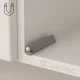 PUSH TO OPEN INDAUX ΜΑΓΝΗΤΙΚΟ / ΓΚΡΙ PUSH